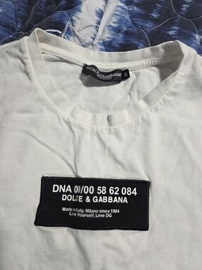 Dolce & Gabbana White Logo Patch T-Shirt